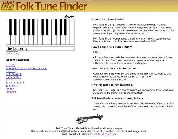 FolkTuneFinder version 1